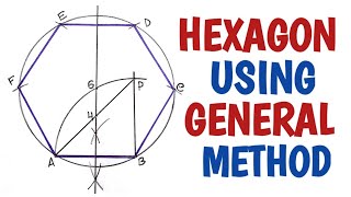 How to draw the hexagon using general method [upl. by Balough331]