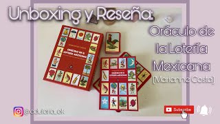 Unboxing y Reseña Oraculo de la Loteria Mexicana de Marianne Costa 🌵👹🌴🦂⭐️🍉🇲🇽 [upl. by Akimrej]