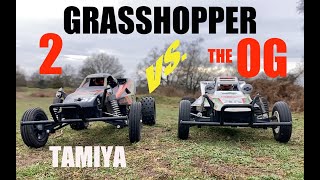 Tamiya Grasshopper 2 Vs Tamiya Grasshopper  RC RWD Buggy Rally Head to Head 05  Hoppin Battle [upl. by Bobseine]