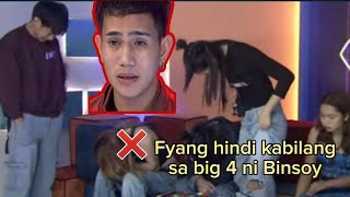 Fyang hindi kasali sa big 4 ni Binsoy Binsoy nakalabas na ng bahay ni kuya [upl. by Clarissa]