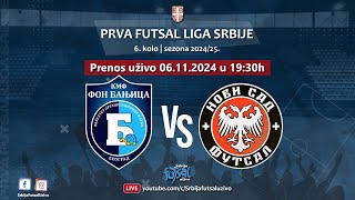 KMF FON Banjica  KMF Novi Sad  Prva futsal liga Srbije [upl. by Huberman]