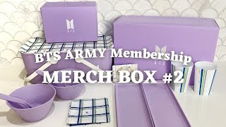 BTS MERCH BOX 2  ARMY Membership Merch Pack  UNBOXING ASMR [upl. by Sib551]