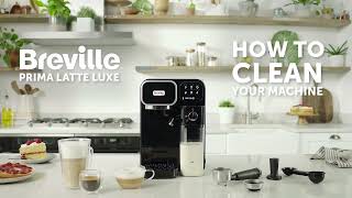 How To Clean Your Machine  Breville Prima Latte Luxe VCF166 [upl. by Llechtim]