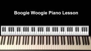 Boogie Woogie Piano Lesson [upl. by Yelwar]