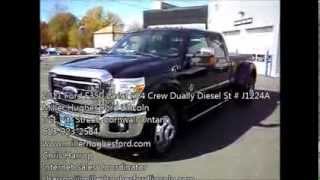 SOLD Used 2011 Ford F350 Lariat Crew Dually Diesel FX4 4x4 Stock  J1224A in Cornwall Ontario [upl. by Dolli]