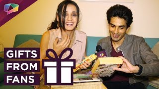 Sanaya Irani And Mohit Sehgal Receive Gifts From Their Fans  Exclusive  Gift Segment Part02 [upl. by Linsk]