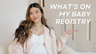 Whats on my baby registry My baby registry must haves Tips for what to put on your registry [upl. by Ahsiema]