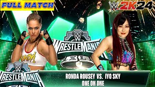 FULL MATCH ⚡ RONDA ROUSEY vs IVO SKY ⚡ WWE 2K24 wwe ivosky rondarousey wwe2k24 [upl. by Bottali682]