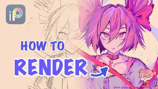 How To RENDER  Digital Art Tutorial [upl. by Naoma]