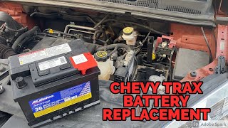 Chevy Trax Battery Replacement  Same as Buick Encore  How to [upl. by Ebenezer519]