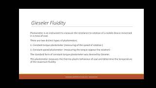 Rheological Properties of Coking coal Fluidity [upl. by Ehudd]