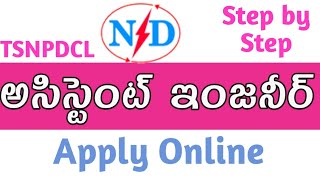 TSNPDCL AE 2022 Apply Online Step by Step Process [upl. by Anadroj]