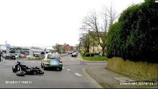 Sturz mit Motorrad mit AutoKamera aufgenommen von tubehorst1 [upl. by Enneibaf210]