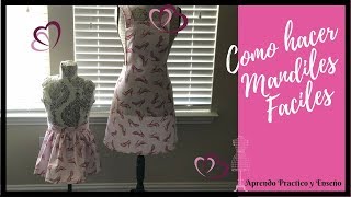 Como Hacer Mandiles Facileshow to make easy aprons [upl. by Reagan655]