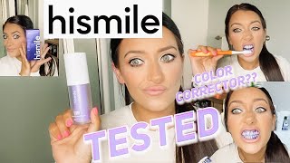 HISMILE HONEST REVIEW FIRST IMPRESSION HIT OR MISS V34 COLOR CORRECTOR WHITE TEETH [upl. by Sands]