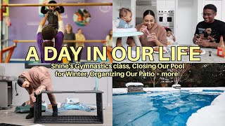 A Day In Our Life Shines Gymnastics Class Patio Organization  more VLOGMAS DAY 7 [upl. by Enyluqcaj]