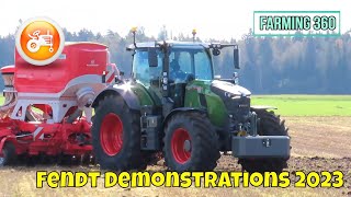 Fendt Demonstrations 2023  Fendt amp Pöttinger field days [upl. by Ahsiral]