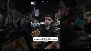 Firts Time Try Martabak Manis in Indonesia🇮🇩 shorts martabak reaction food streetfood [upl. by Leterg]