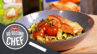 Pasta met zalm en spinazie  60 Second Chef 2 [upl. by Teresita]