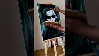 Joker Acrylic Painting acrylicart [upl. by Finny]