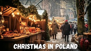 Krakow Christmas Markets 2024 in 4K HDR and 3D SOUND  Poland Christmas Market Walking Tours [upl. by Aihsal]