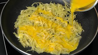 Potatoes with eggs are better than meat Simple quick and delicious recipe [upl. by Lichter298]