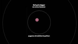 Ball bouncing simulation in python using pygame 🔥✨ [upl. by Olegnaid]