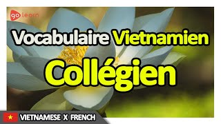 Apprendre le Vietnamien  Vocabulaire Vietnamien Collégien  Golearn [upl. by Dhu399]