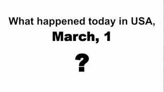 What happened on  March 1 TODAY IN HISTORY [upl. by Relly56]