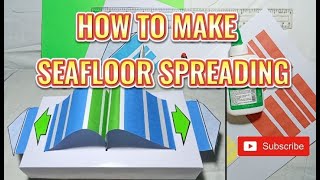 HOW TO MAKE SEAFLOOR SPREADING MODEL [upl. by Brig]