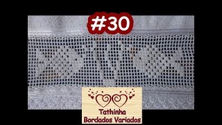 PONTO CRIVO COM CORTECOMO DESFIAR  Tathinha Bordados 30 [upl. by Tyrone700]