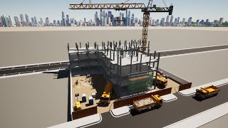 Bâtiment R4 pour un projet fin détudes étapes de construction [upl. by Normac]