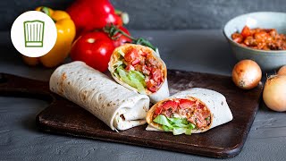 Wraps mit Hackfleisch  Chefkoch [upl. by Kirrad]