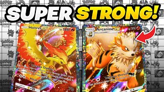 ARCANINE EX INCINERATES OPPONENTS TRY THIS Pokemon TCG Pocket [upl. by Ahsian]