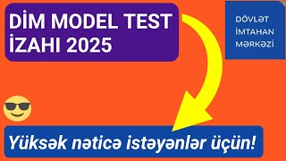 DİM MODEL TEST İZAHI 2025  DİM MODEL SUALLAR İNGİLİS DİLİ [upl. by Tarryn707]