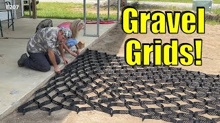 Using GeoCell Gravel Grids for a MAINTENANCE FREE Driveway [upl. by Aitercal]