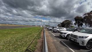 Beech king ￼air 260c Air ambulance taking off at Shepparton Airport [upl. by Anivid]