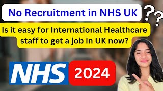 UK NHS going to stop International recruitment permanently UK NHS JOBS UPDATE 2024ukvisa nhsjobs [upl. by Aikyt938]