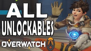 Overwatch  ALL Unlockables [upl. by Colombi]