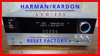 Como Restablecer Valores De fabrica reset Factory Receiver Harman Kardon AVR135 [upl. by Lanfri56]