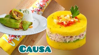 Dos recetas más deliciosas de Perú caigua rellena y causa limeña [upl. by Spaulding]