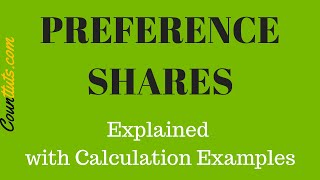 Preference Shares  Cost of preference shares Calculation Examples [upl. by Butterworth]