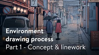 Environment drawing from reference  Procreate drawing tips amp tricks Livestream part 1 [upl. by Travus]