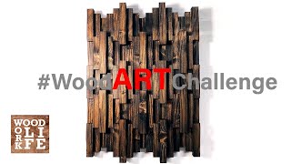 DIY Wooden Wall Art  JUST TWO 2 x 6s  Woodworking Builds [upl. by Mont]