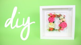 DIY • LETTERA A FIORI in cornice ikea [upl. by Burra]