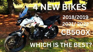 Honda CB500X  4 Bike test and which bike Is the very best [upl. by Cnut]