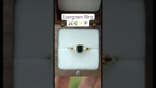 Magical Evergreen Ring Moissanite amp Lab Diamonds 18k solid gold [upl. by Hsital212]