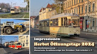 Straßenbahn Dresden  Öffnungstage Herbst 2024 [upl. by Ehcrop]