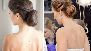 Jennifer Lawrence Inspired Updo [upl. by Eladnwahs]