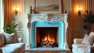 How To Build A Faux Fireplace With Electric Insert [upl. by Neeoma]